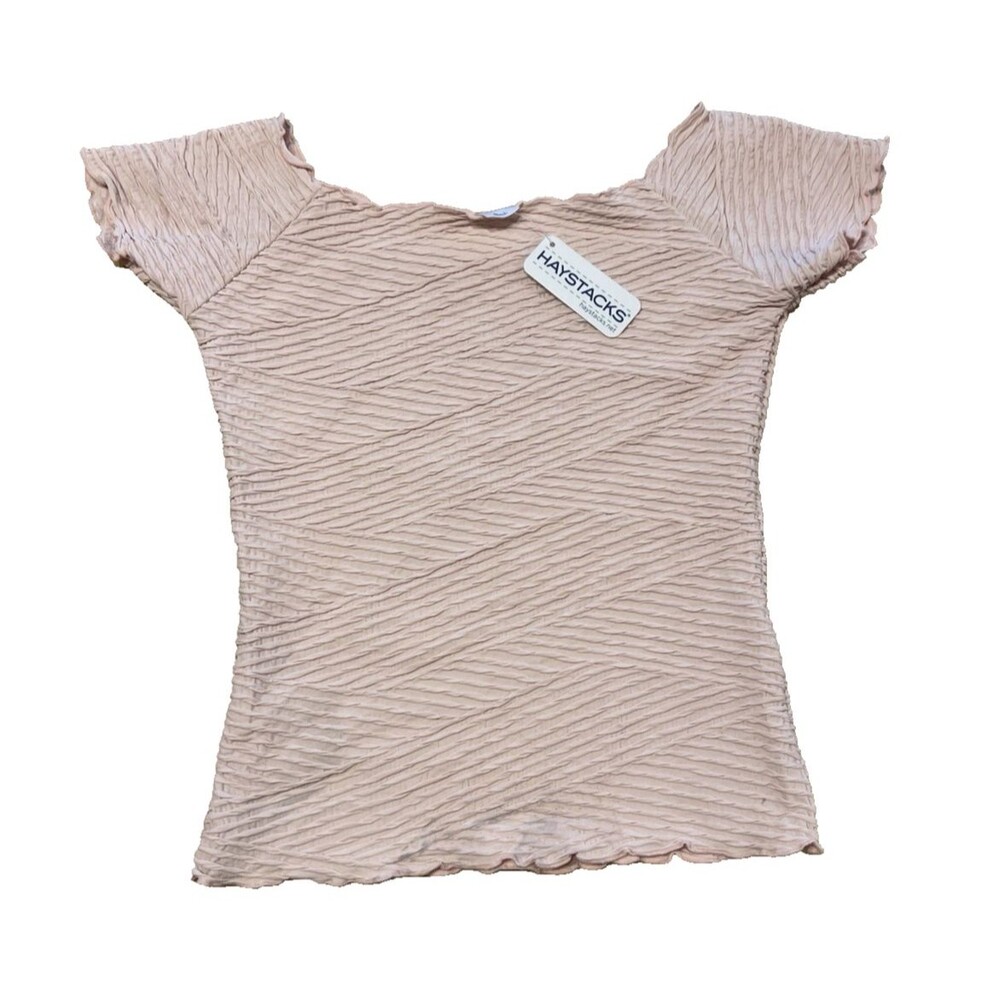 Haystacks Ballet Top Pink, Rose Brazilian Ballet Textured, Small, Stretch Casual